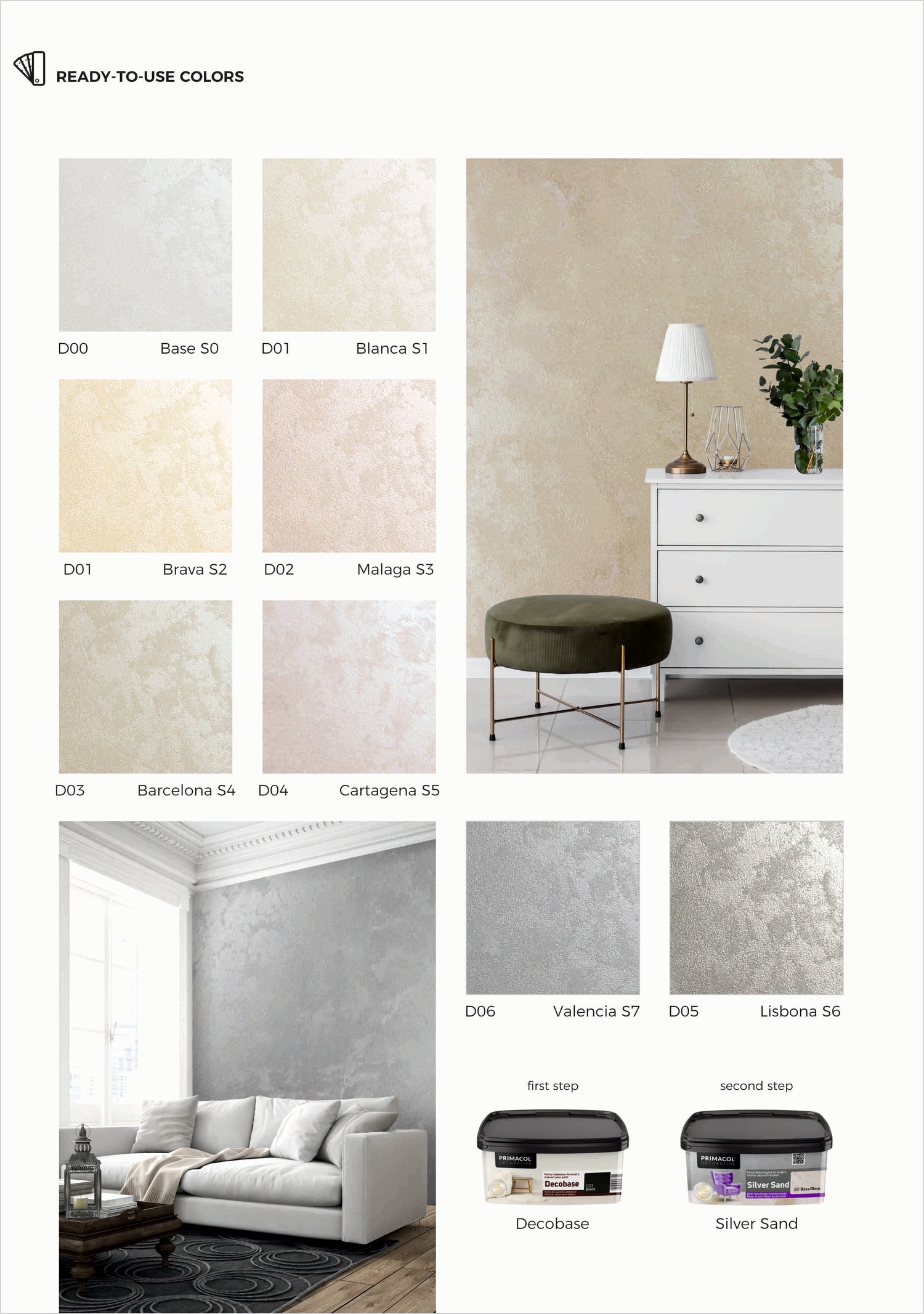 Silver Sand Colour Chart