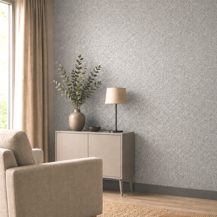 Gray glitter decorative paint