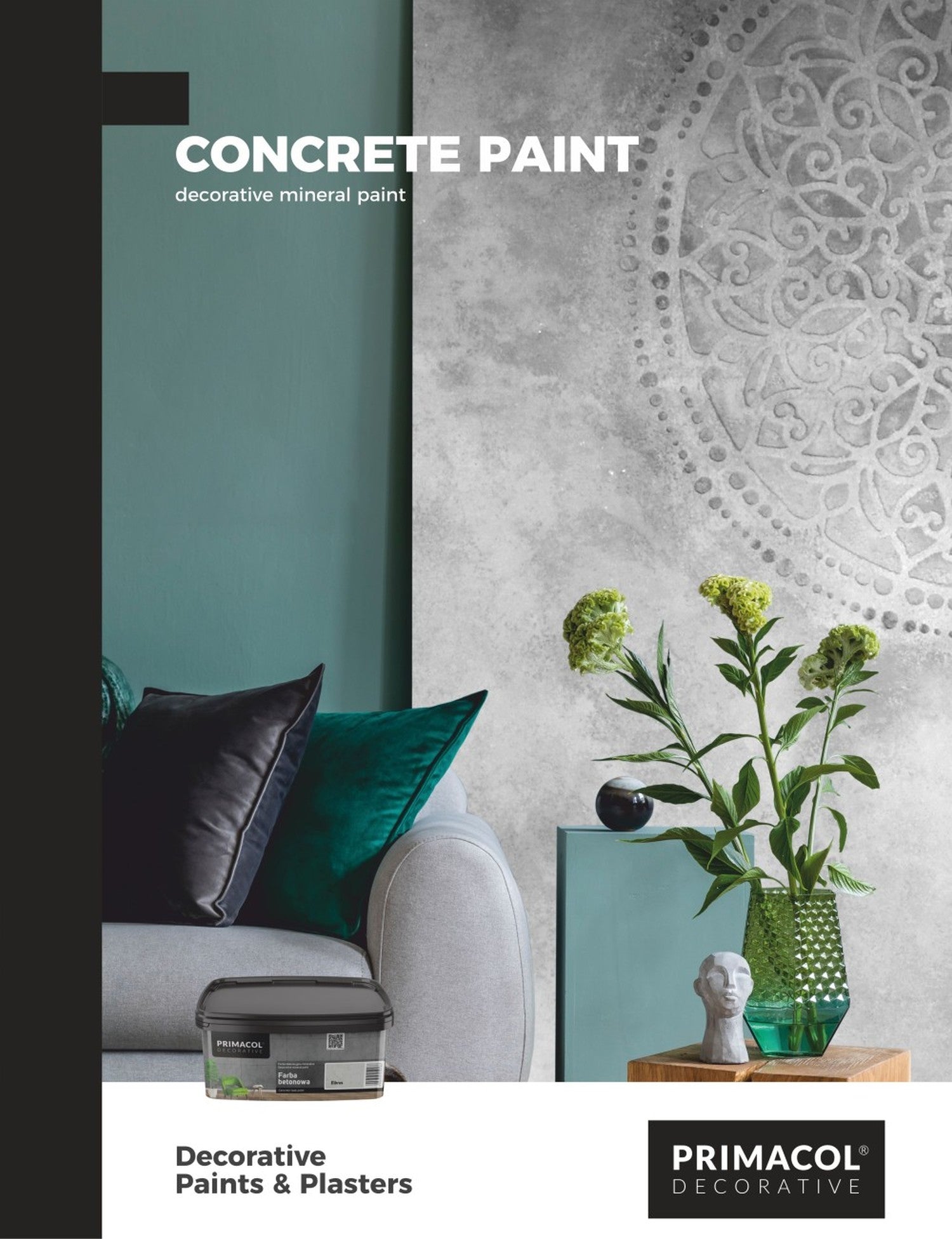 Concrete Effect Paint Colour Card