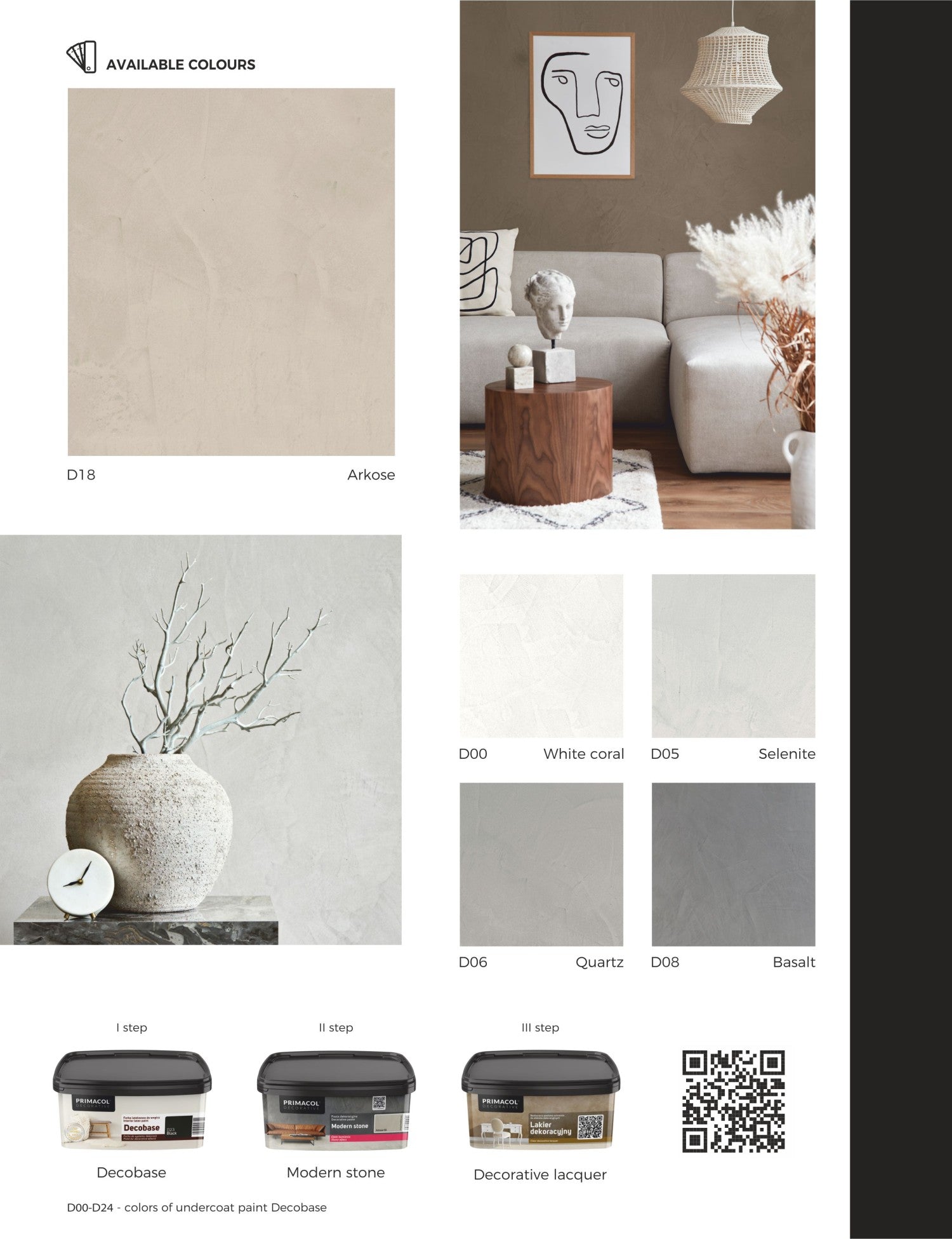 Modern Stone Colour Card