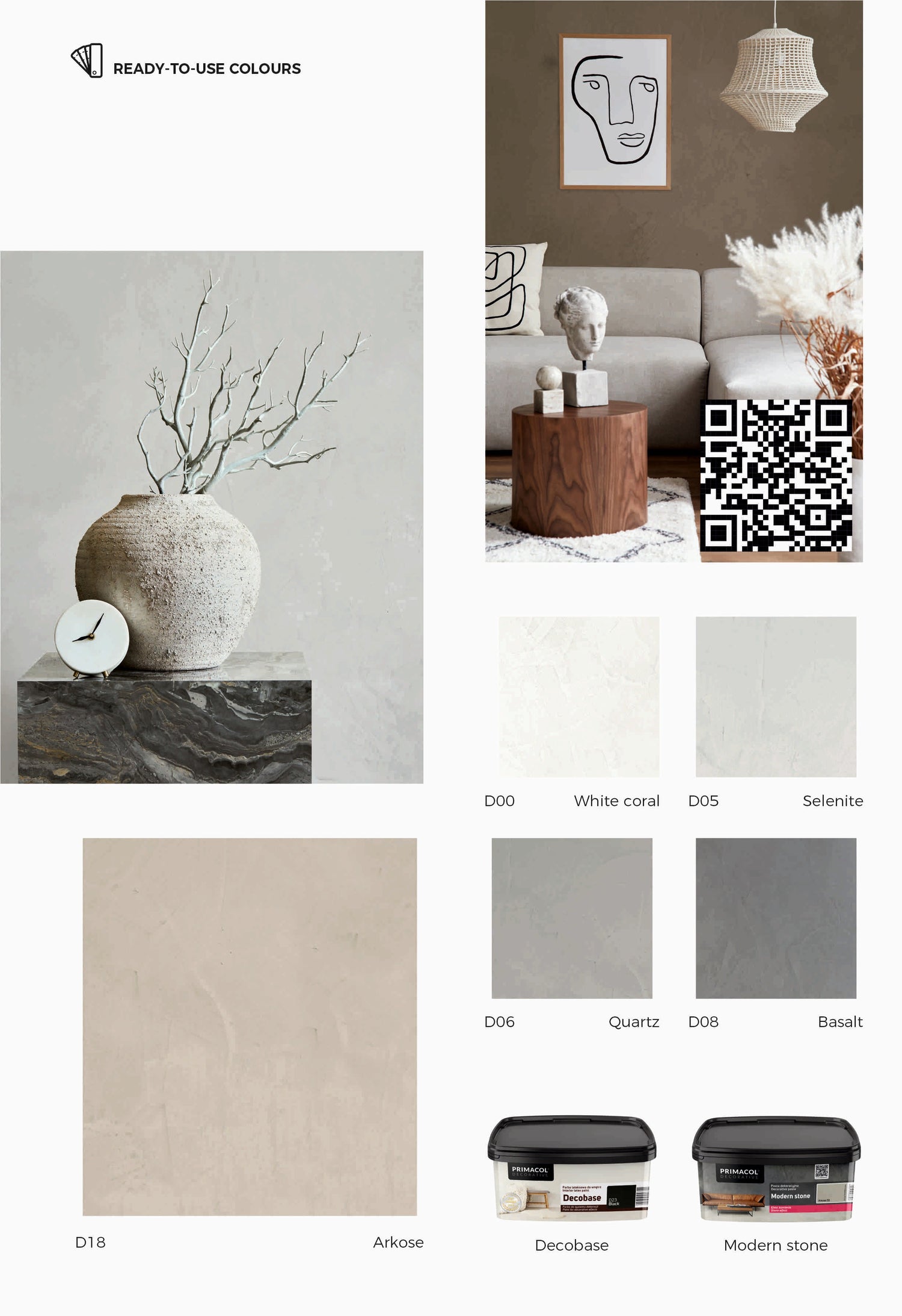 Modern Stone Colour Chart